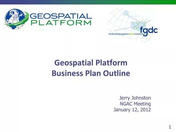 PPT Geospatial Platform Business Plan Outline PowerPoint Presentation ID1659388