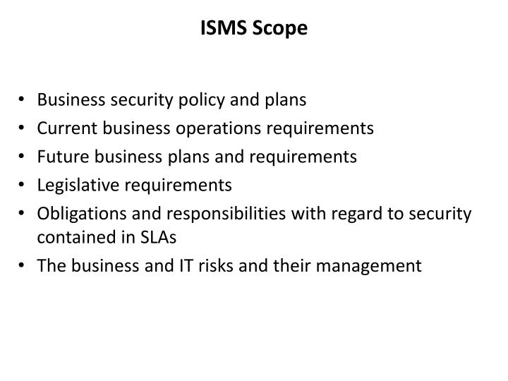 PPT - ISO 27001 Information Security Management System (ISMS ...