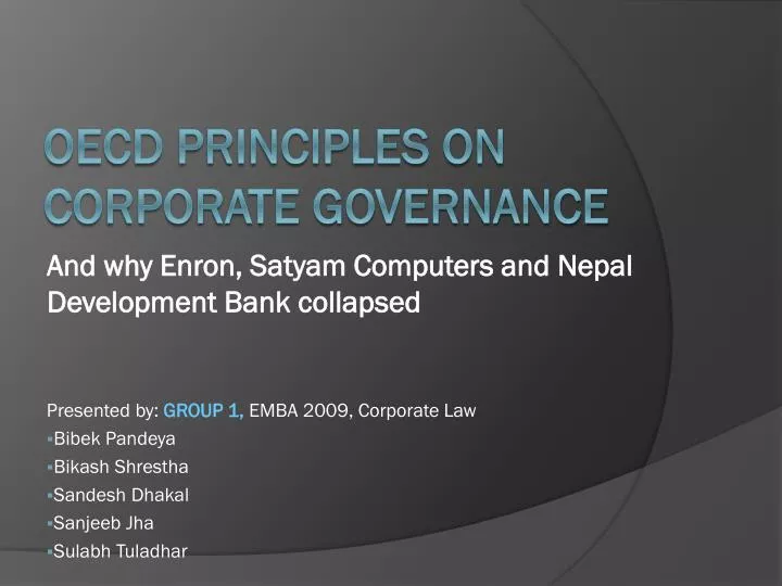 governance failure at satyam case study analysis satyam computers case study