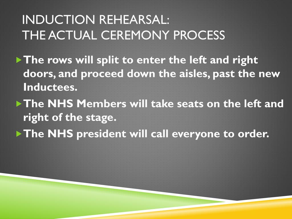 Induction Rites Background PPT - National Honor Society April 11, 2014 Welcome! PowerPoint ...