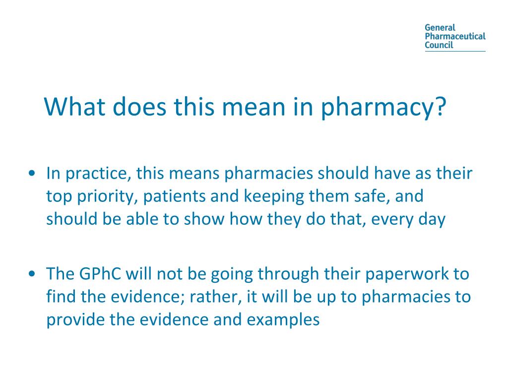 PPT Modernising Pharmacy Regulation An inspector calls A new