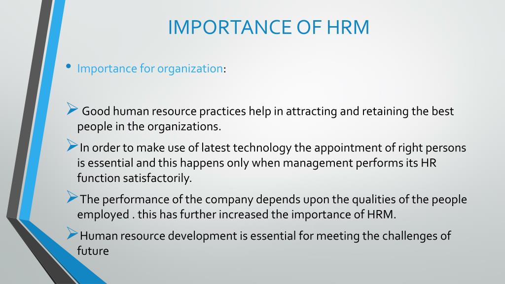 essay on importance of human resources