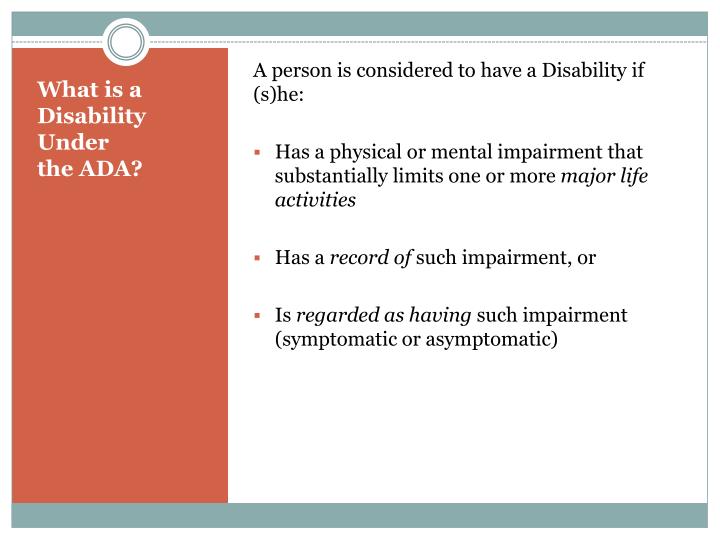 what is a disability under ada what is a disability under ada