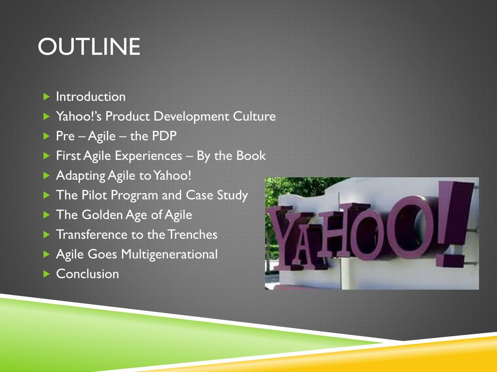 PPT - Agile @ Yahoo! from the trenches PowerPoint Presentation, free  download - ID:1663777