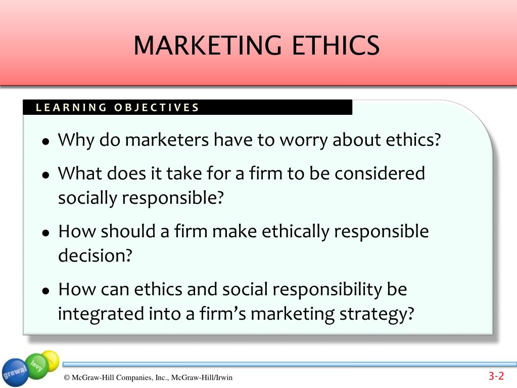 what is the role of ethics in marketing