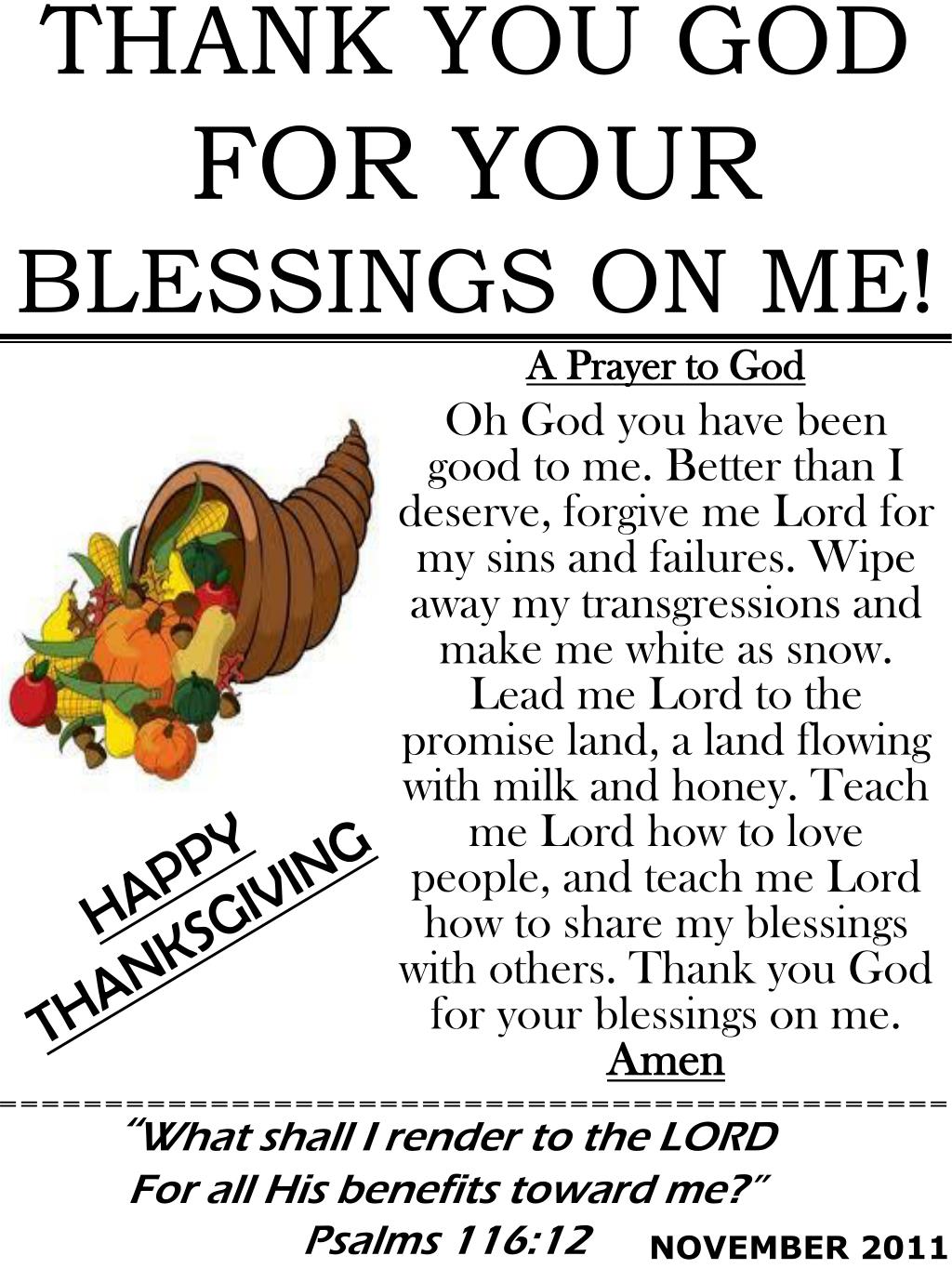 Ppt Thank You God For Your Blessings On Me Powerpoint Presentation Free Download Id