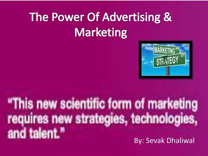 the power of marketing or advertising essay