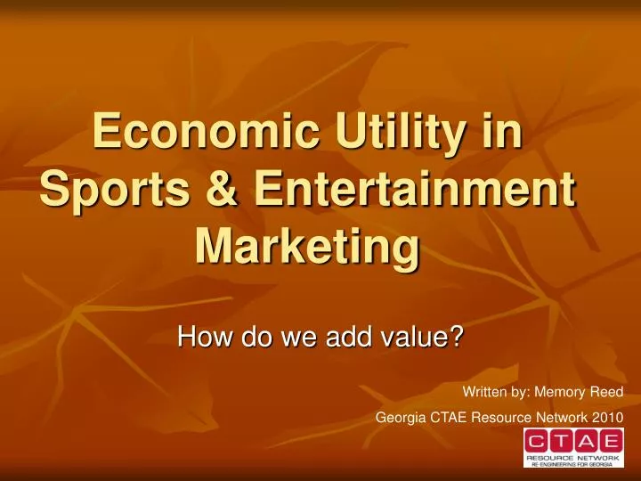 economic utility