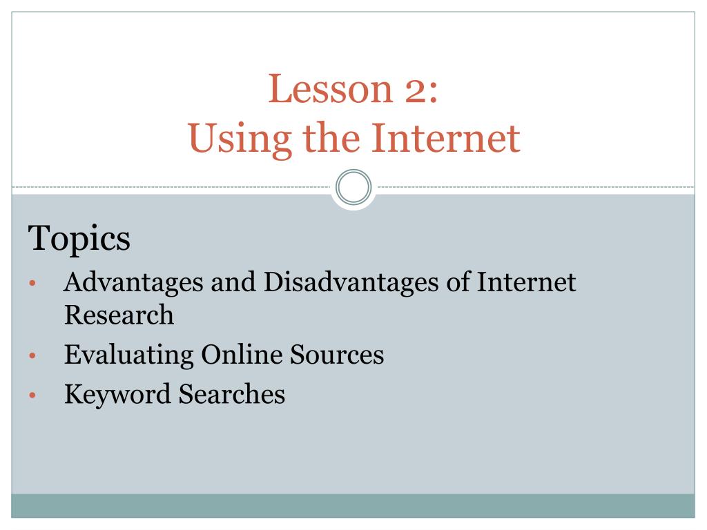 disadvantages of using internet