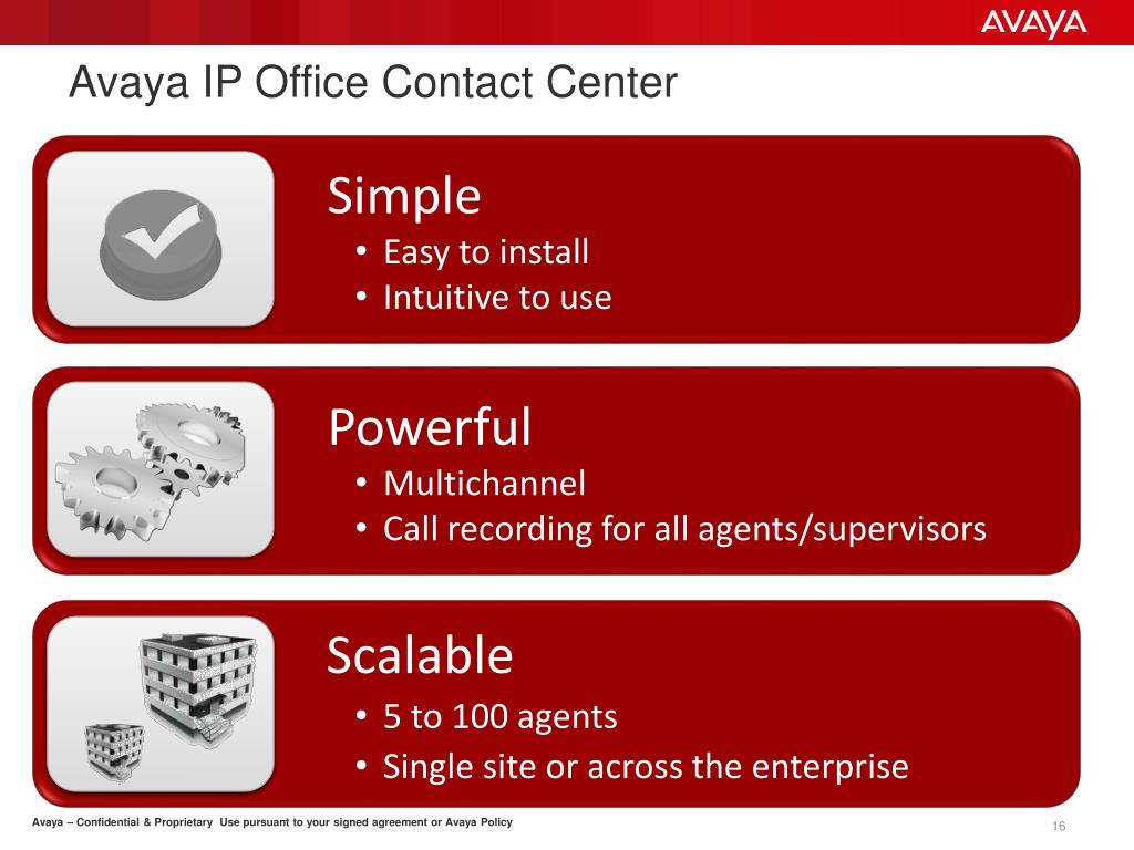 PPT - Avaya Contact Center Solutions for IP Office PowerPoint