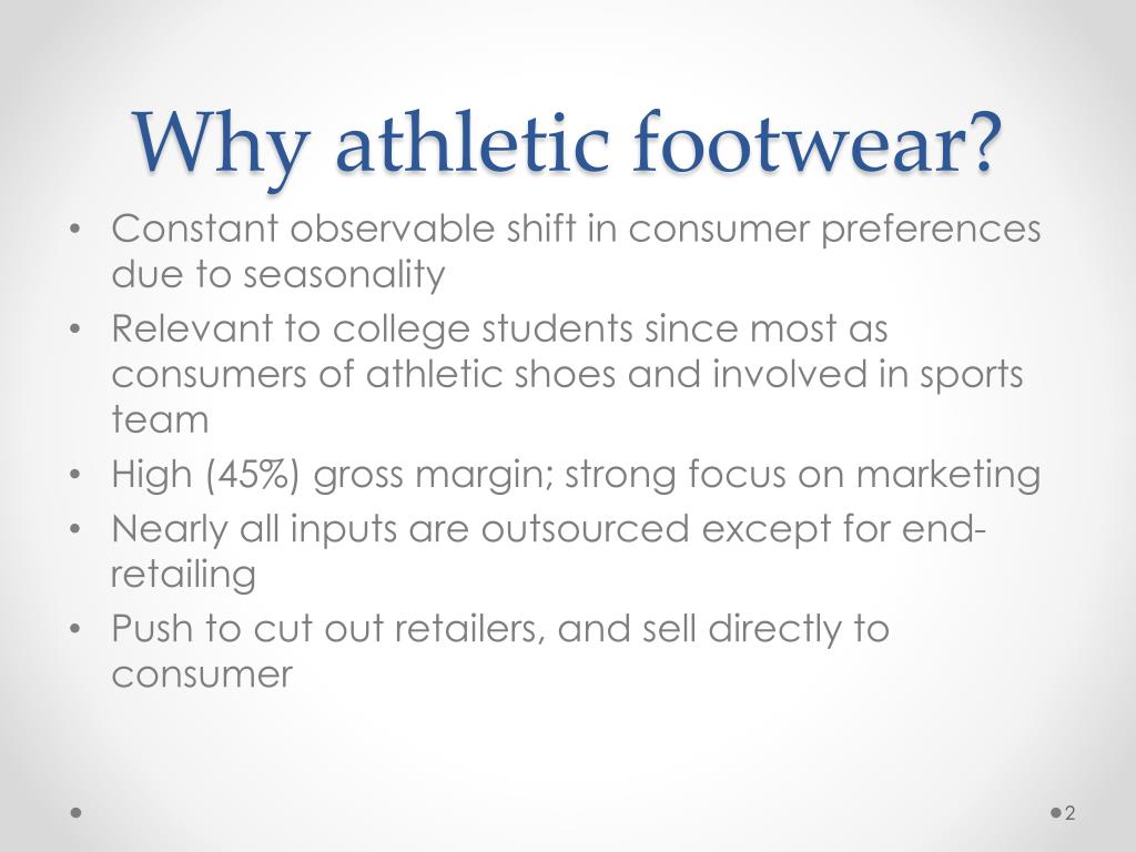 PPT Athletic Footwear Industry PowerPoint Presentation, free download