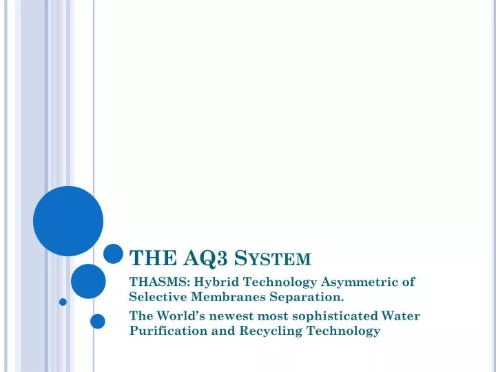 the aq3 system n.