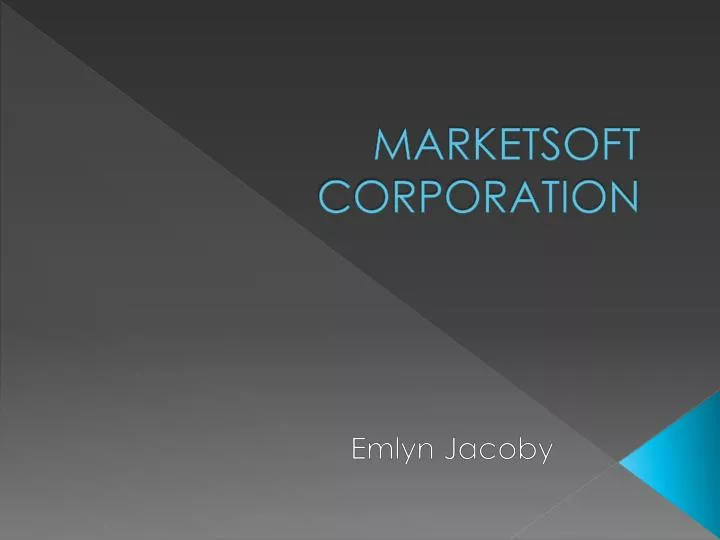 marketsoft corporation n.