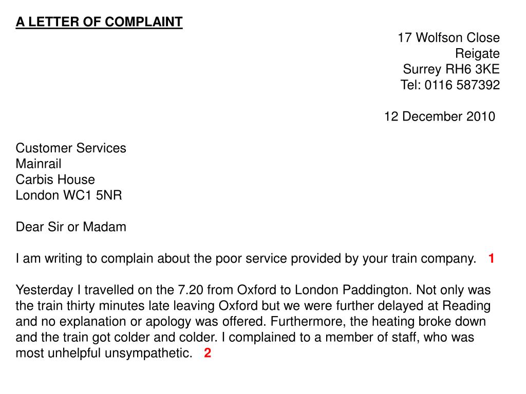 Complaint перевод. Formal complaint Letter. A Letter of complaint примеры. Complaint Letter structure. Letter of complaint example.
