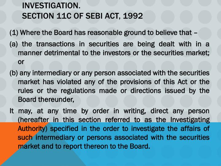 summary of sebi act Securities and exchange board of india (sebi) has a new mechanism in place to improve investor grievance redressal significantly investor awareness. summary of sebi act Securities and exchange board of india (sebi) has a new mechanism in place to improve investor grievance redressal significantly investor awareness.