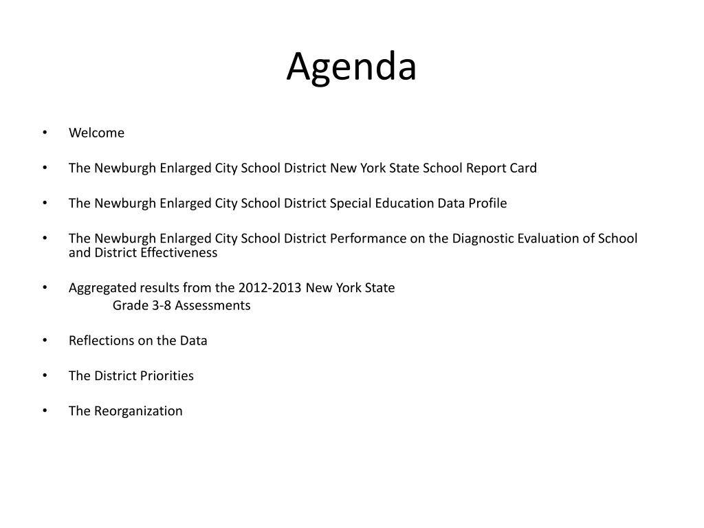 PPT Newburgh Enlarged City School District PowerPoint Presentation