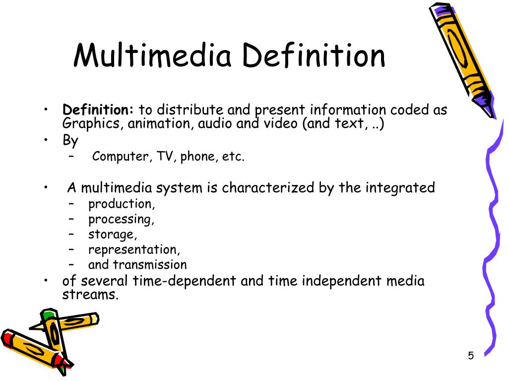 definition of media presentation