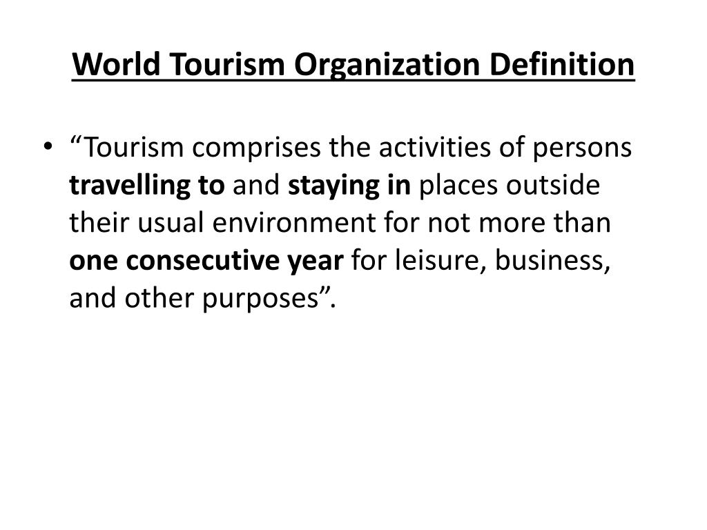 tourism organization definition