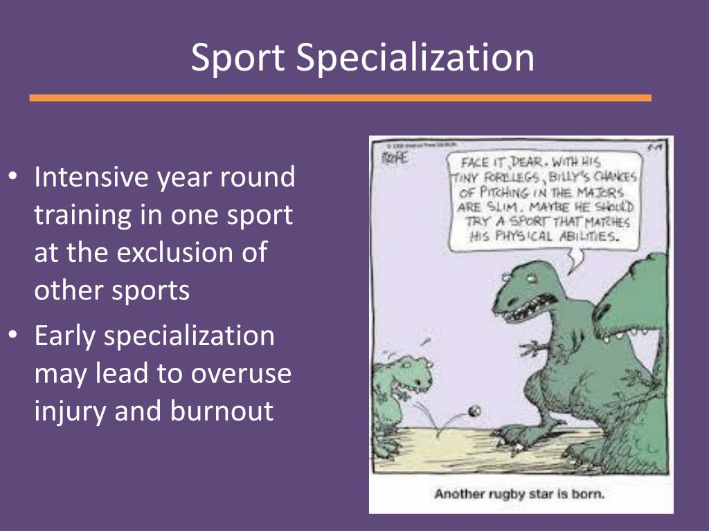 PPT Youth Sport Injuries Early specialization vs Multi Sport