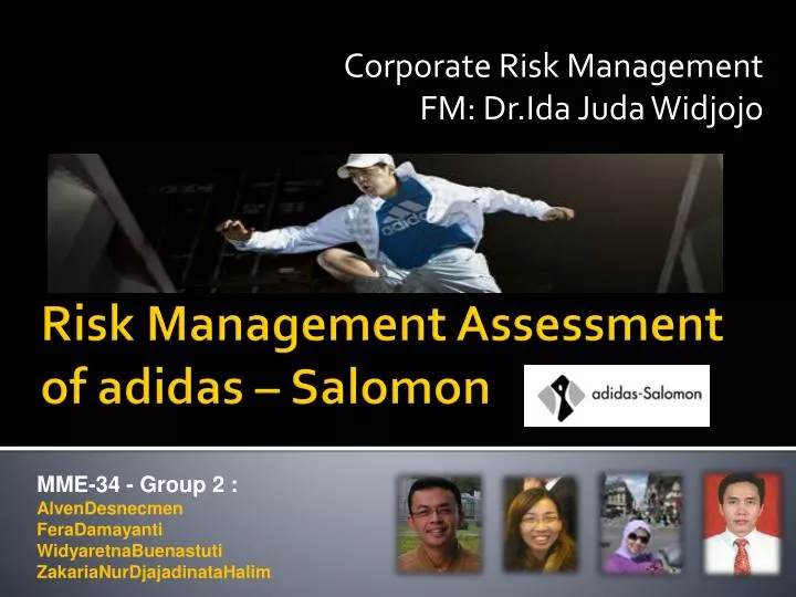 PPT - Risk Management Assessment of adidas – Salomon PowerPoint  Presentation - ID:1669953