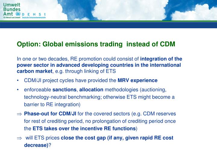Global options trading
