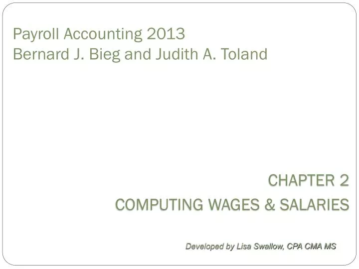 Bernard J Bieg And Judith A Toland Ppt Video Online Www