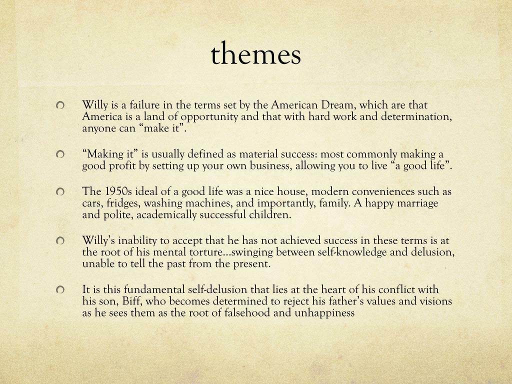 theme of death of a salesman theme of death of a salesman