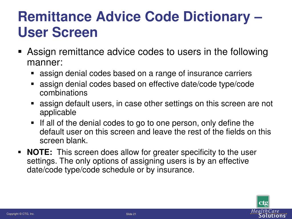 Remark Code Vs Reason Code PPT - Be the King or Queen of Denials – Denials Management in MEDITECH ...