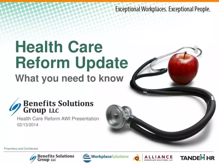 health care reform update n.