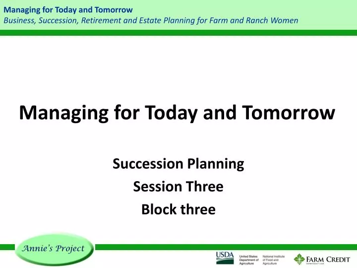ppt managing for today