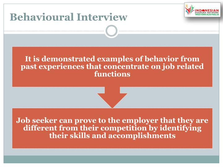 ppt how to conduct a s uccessful job interview behaviorial interview