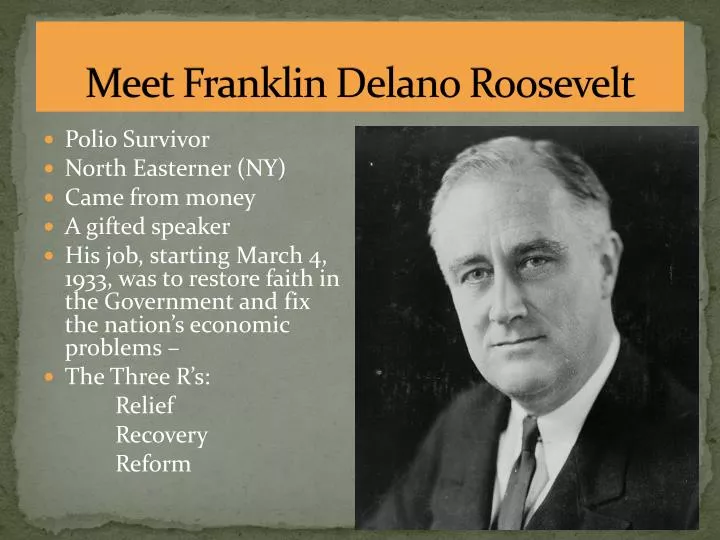 PPT - Meet Franklin Delano Roosevelt PowerPoint Presentation, free