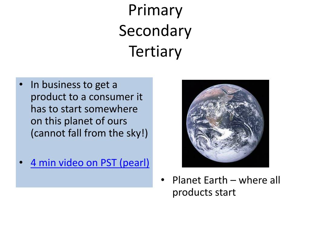 PPT - Classification of Business Primary Secondary Tertiary PowerPoint