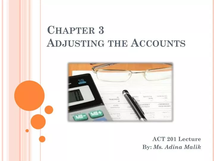 chapter 3 adjusting the accounts n.