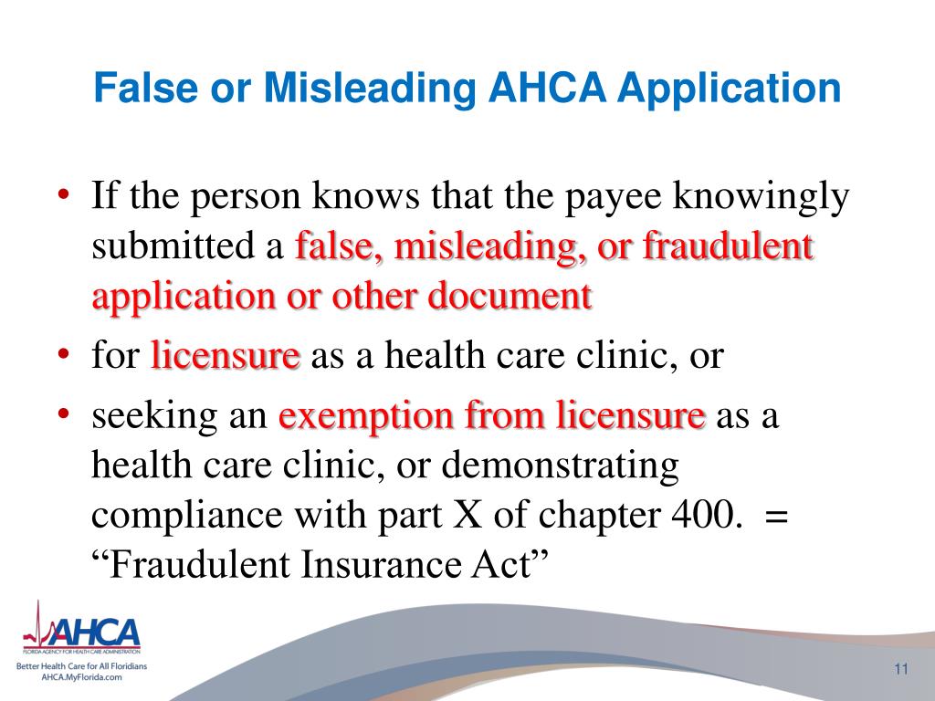 PPT - Agency for Health Care Administration Health Care Clinic ...