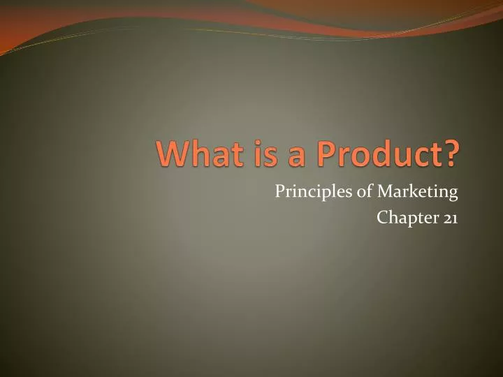 what is a product n.