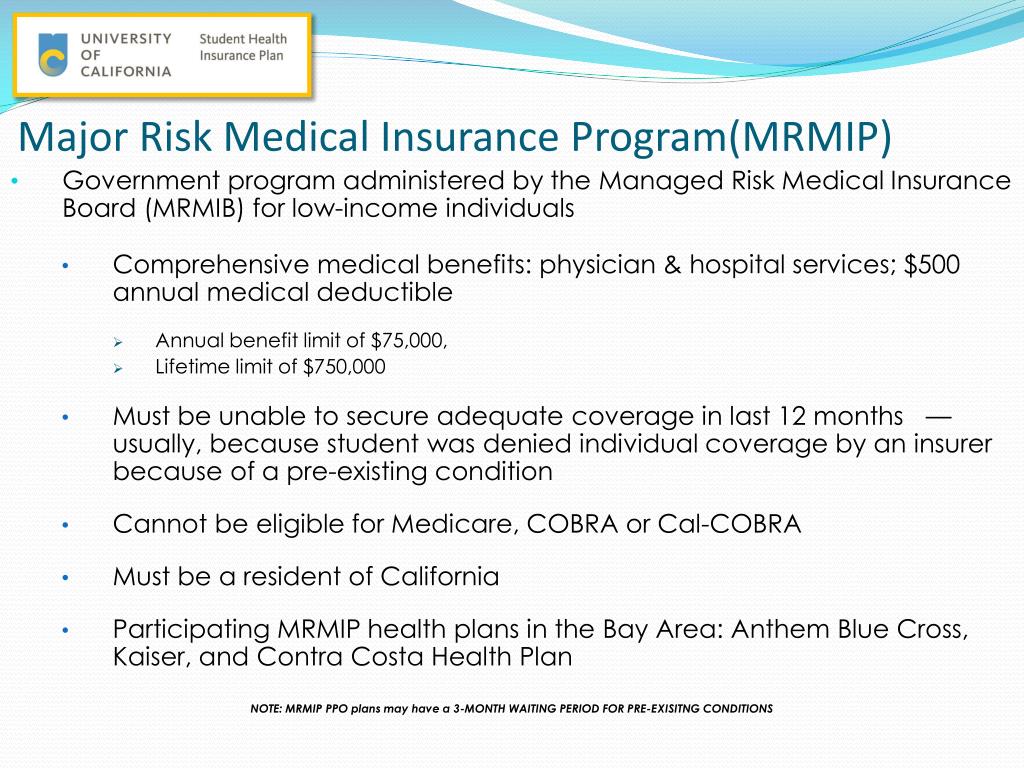 PPT - Health Insurance after UC SHIP Individual Health Insurance in California and Other Options ...