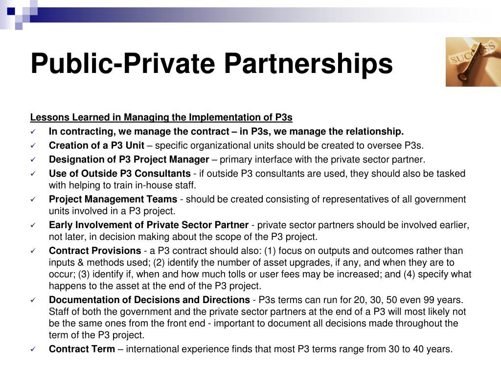 Public private partnership