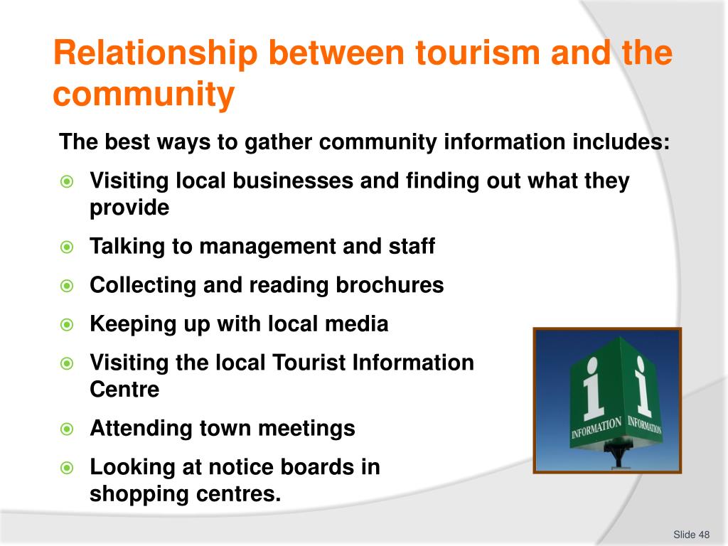 tourism community relationships