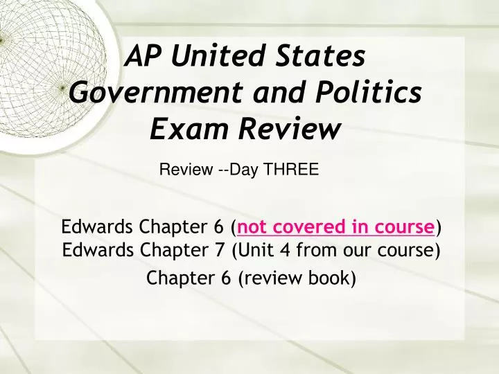 PPT AP United States Government and Politics Exam Review PowerPoint