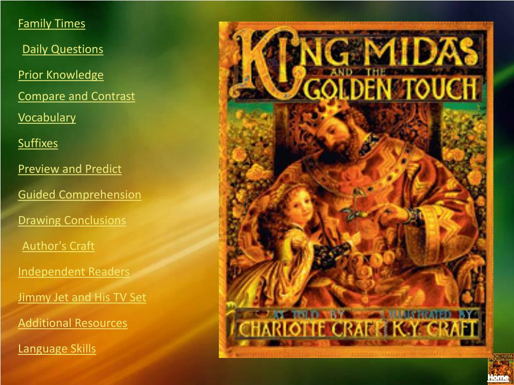 KING MIDAS & THE GOLDEN TOUCH Comprehension