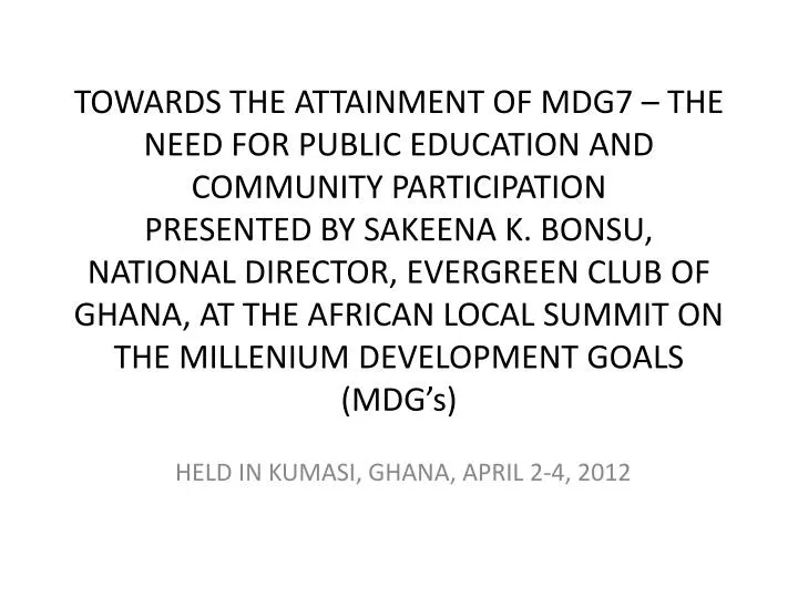 held in kumasi ghana april 2 4 2012 n.