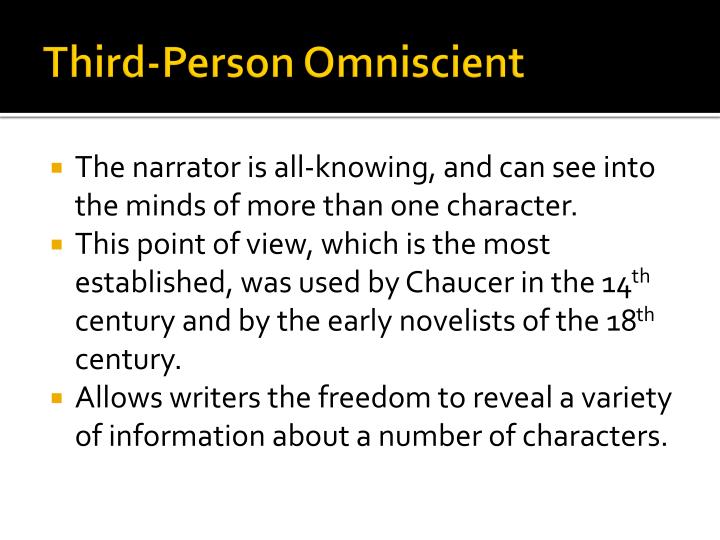 an analysis of the view of narrator an analysis of the view of narrator
