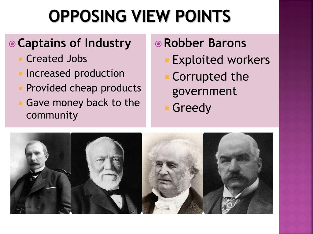 Ppt robber barons vs captains of industry powerpoint presentation