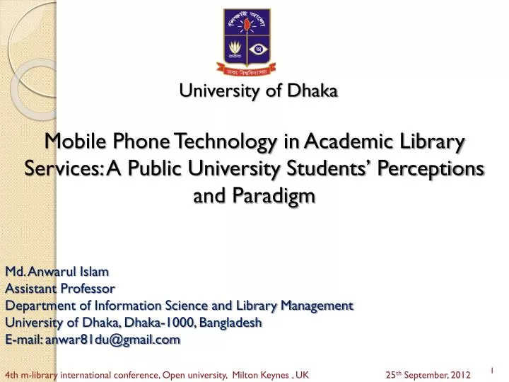 presentation about university of dhaka