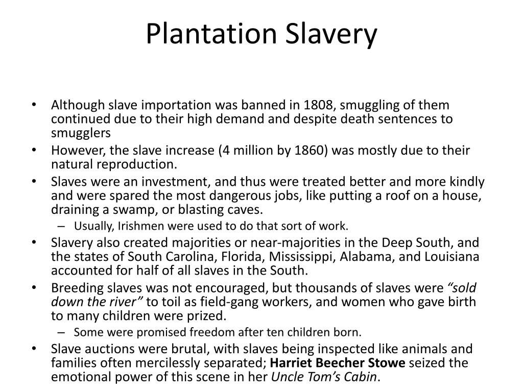 PPT - The South and the Slavery Controversy, 1793-1860 PowerPoint ...