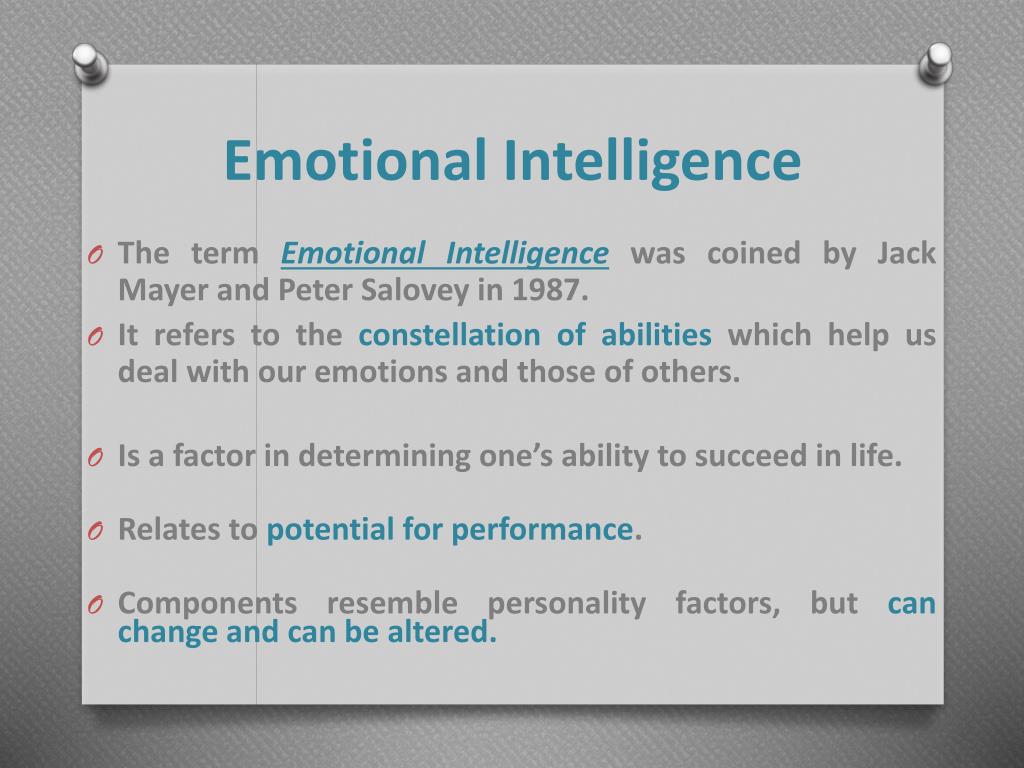 PPT - Emotional Intelligence PowerPoint Presentation, free download -  ID:1679133