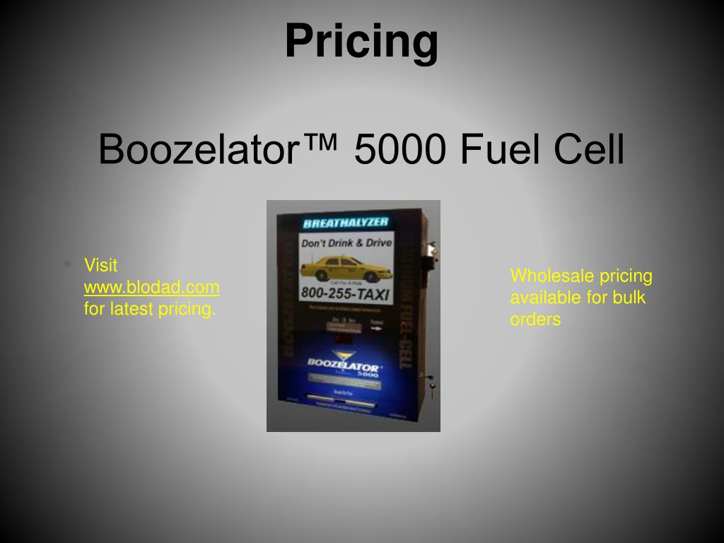 PPT - The Boozelator™ 5000 Breathalyzer Vending Business By Blo Dad ...