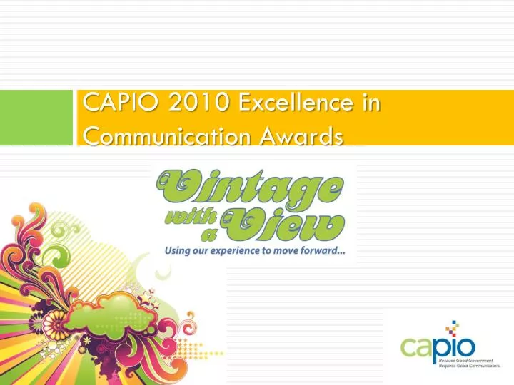 capio 2010 excellence in communication awards n.