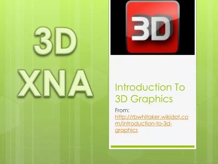 introduction to 3d graphics n.